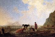 CUYP, Aelbert Herdsmen with Cows dfg oil painting artist